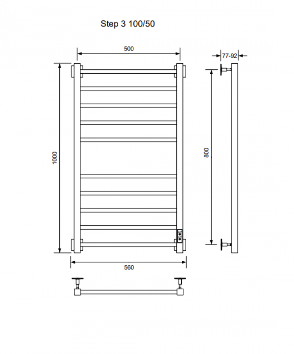 Полотенцесушитель STEP-3 100/50 U