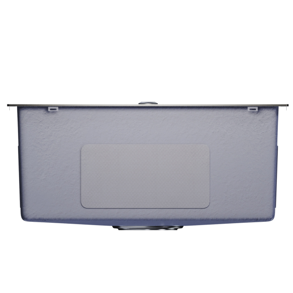 Мойка настол.монтаж 50х50 (2,0) вып 3 1/2  MIXLINE PRO 20см с сифоном (черный графит НАНО декор)